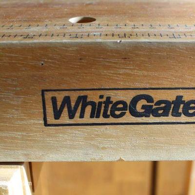  LIKE NEW Work Bench by â€œWhite Gateâ€

Located Dock â€“ Auction Estimate $100-$300 