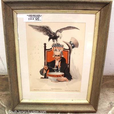  Large Selection of Prints, Paintings, Oil on Canvasâ€™, Advertising, some signed and much more

Located Inside â€“ Auction Estimate...
