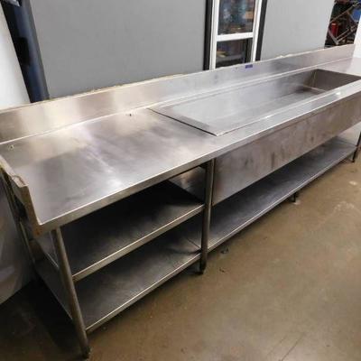 14 Foot Stainless Steel Ice Well Table