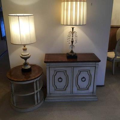 Lamps, Sideboard, & Table