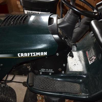 Craftsman Riding Lawn Mower with Cart