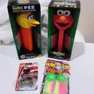 2 Extra Large Pez Dispensers & Other Toys