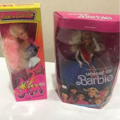 Vintage Jem Doll & Unicef Barbie