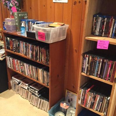 Books, CDs, DVDs, VHS