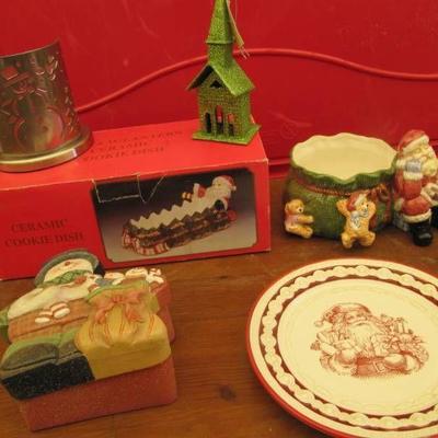 Santa cookie plate,Snowman gift box, Santa candy ...