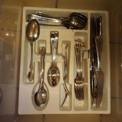 Full Set of Silver Plated Flatware 