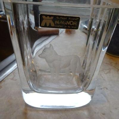 Magnor Crystal Etched Glass 
