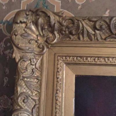 
Details of the Frame on Lord Baltimore painting 