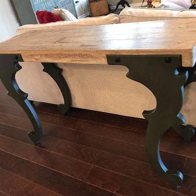 Solid wood console table. $110.