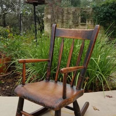 Antique 1850's child rocking chair from New England @ $115.