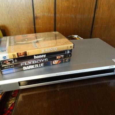 Sony dvd player with dvd's.