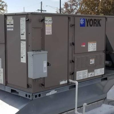 York Central Air Conditioner & Heating Rooftop uni ...
