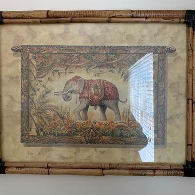 Steve Butler Signed Elephant Prints, PAIR