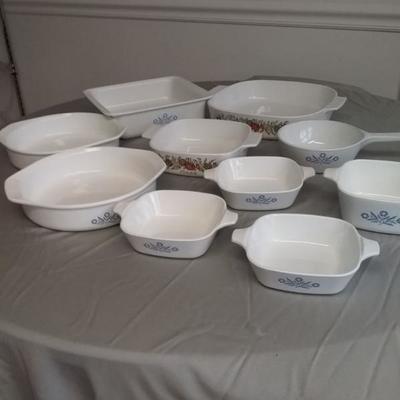 Variety of Corning Ware Dishes
