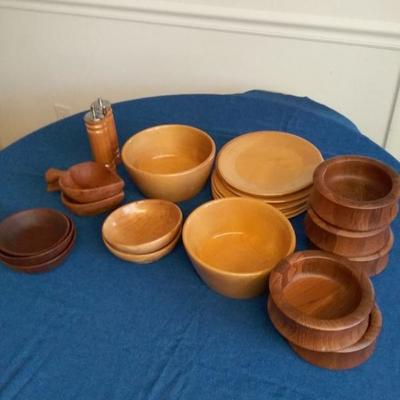 Varierty of Wooden Dishes