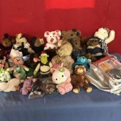 TY Beanie Toys and Boyds Bears Lot