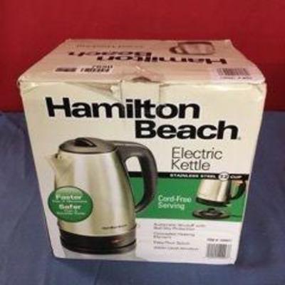 Hamilton Beach Electric Kettle SS & Black