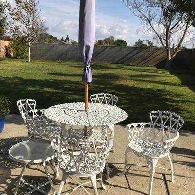 Patio table and chairs 