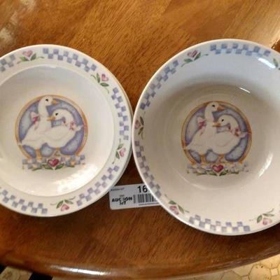 Lot of Gibson China Duck bowls