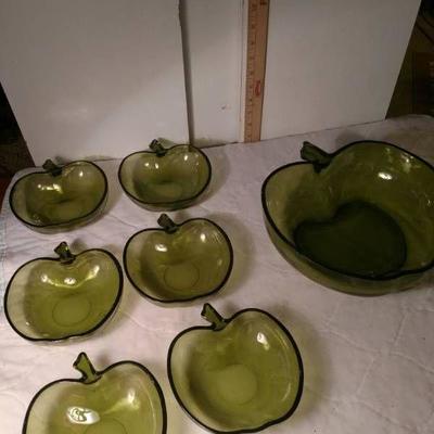 Green Apple dish set