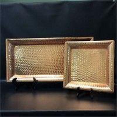 Hammered Copper Trays