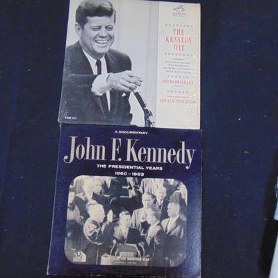 Vintage vinyl albums lot - John F Kennedy