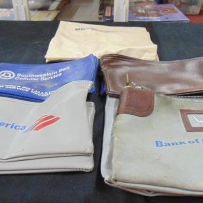 old bank bags and lock bags