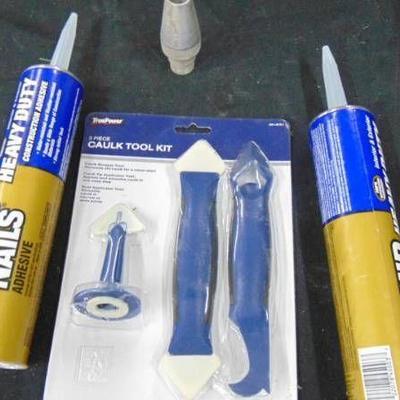 Liquid nails and caulking tool kit