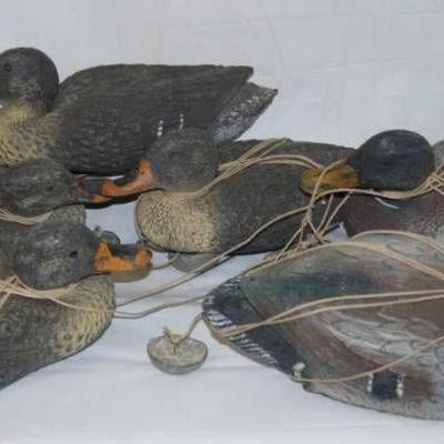 Lot of 6 Weighted Duck Decoys - Sport Plast - Made ...