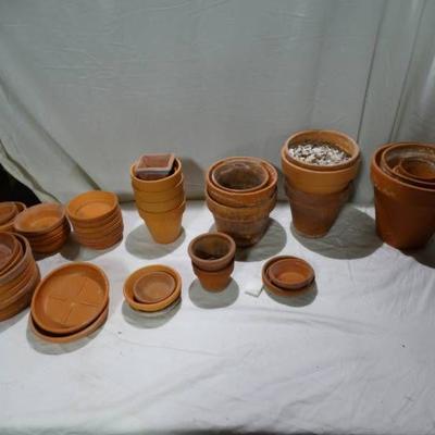 Large Lot of Terra Cotta Pots