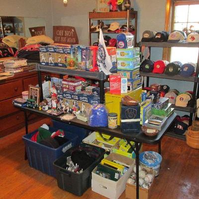 Hundreds of sports collectibles