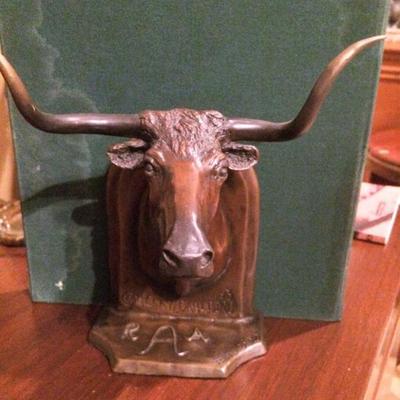 H. Clay Dahlberg Longhorn Bookends