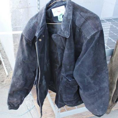 Size large leather jacket- County Seat brand- Grea ...