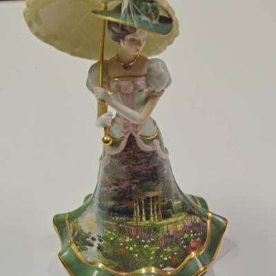 Thomas Kinkade lady figurine