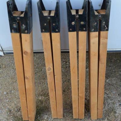 4 set of saw horse legs