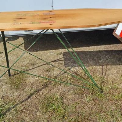 Vintage wooden ironing board