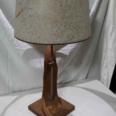 Abstract Wooden Table Lamp