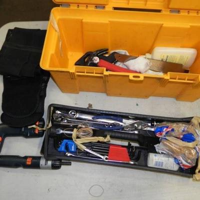 Tool Box with Assortment of tools