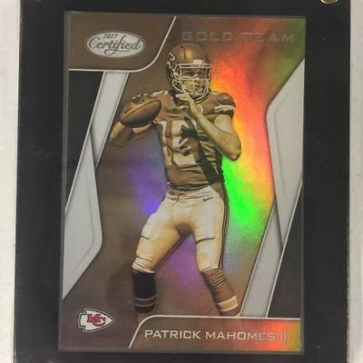 2017 Certified Patrick Mahomes II Gold Team In Acr ...