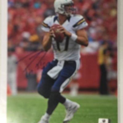 Signed 8x10 Philip Rivers Photograph San Diego Cha ...