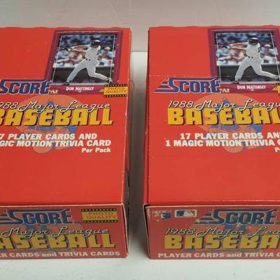 1988 Score Baseball Unopened Wax Pack Boxes Lot of ...