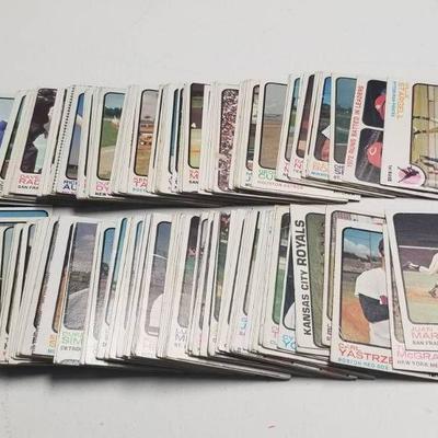 1973 Topps Vintage Baseball Lot of over 75 Cards w ...