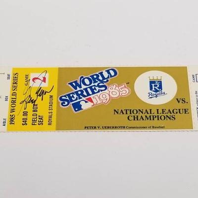 1985 World Series Original Kansas City Royals Tick ...