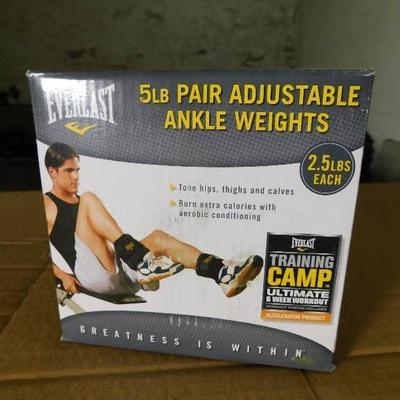 Everlast Pair Adjustable Ankle Weights