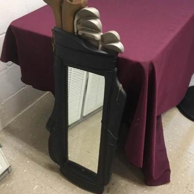 Golf Wall Mirror and Club Covers