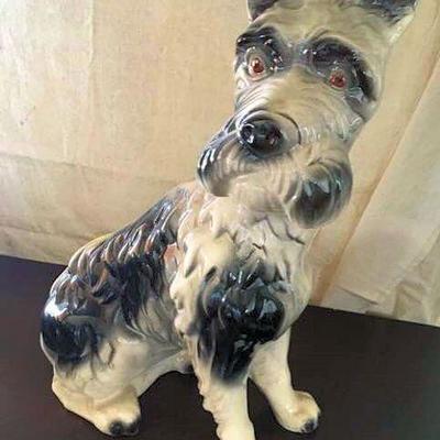 WSW013 Cute Ceramic Dog Statue