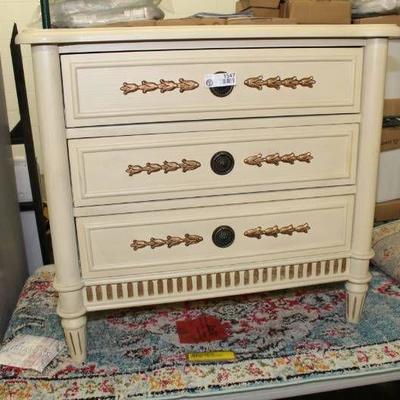 Cates 3 Drawer Fluted Base Chest