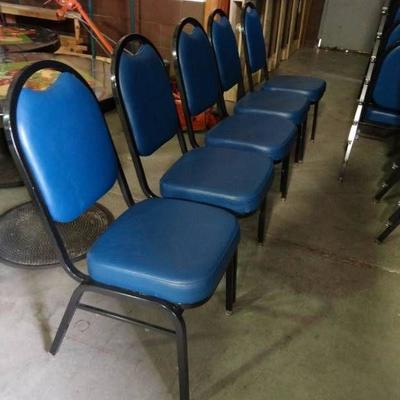 Lot of 5 Blue Chairs..