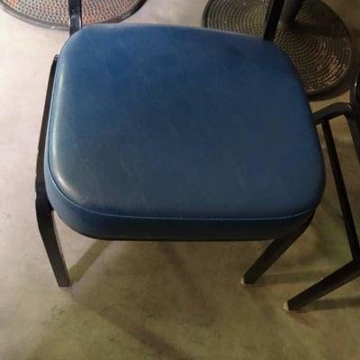 Lot of 5 Blue Chairs.