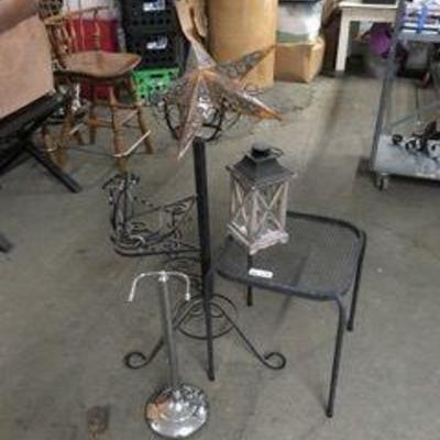Metal Plant Stands, Table, Star, Lantern and Chrom ...